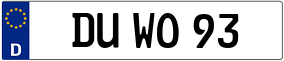 Trailer License Plate